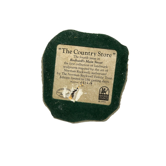 Rockwell’s Main Street Country Store 4th Issue 1990 Snowy Village Exc Condition - Picture 7 of 7